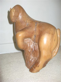 Rearing Horse, Apple Wood